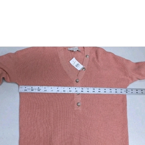NWT LOFT Henley Pullover Sweater Long Sleeve S #4 - Picture 4 of 7